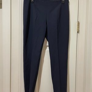 Theory Blue Slim-Fit Dress Pants